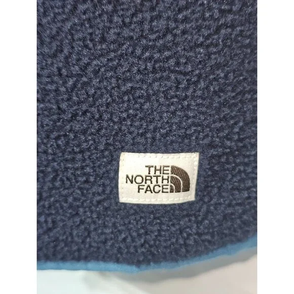 The North Face Men's Navy Teal Carbondale Fleece Full Zip Vest Size Large 2898 - Picture 10 of 12